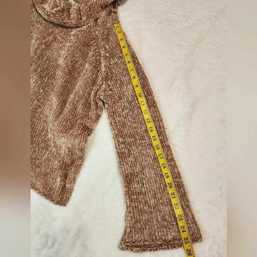 Listicle Cowl Neck Cozy Relax Fit Cottage Boho Cabin Sweater, Brown, Medium